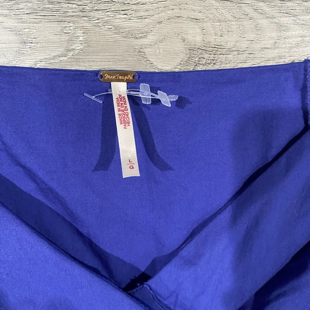 Free People After Hours Mini Shirt Dress Endless Summer Canyon Iris‎ Large - Picture 4 of 6